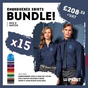 15x Embroidered Shirts (Male & Female)