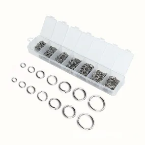 770pcs Stainless steel jump rings starter kit, assorted sizes