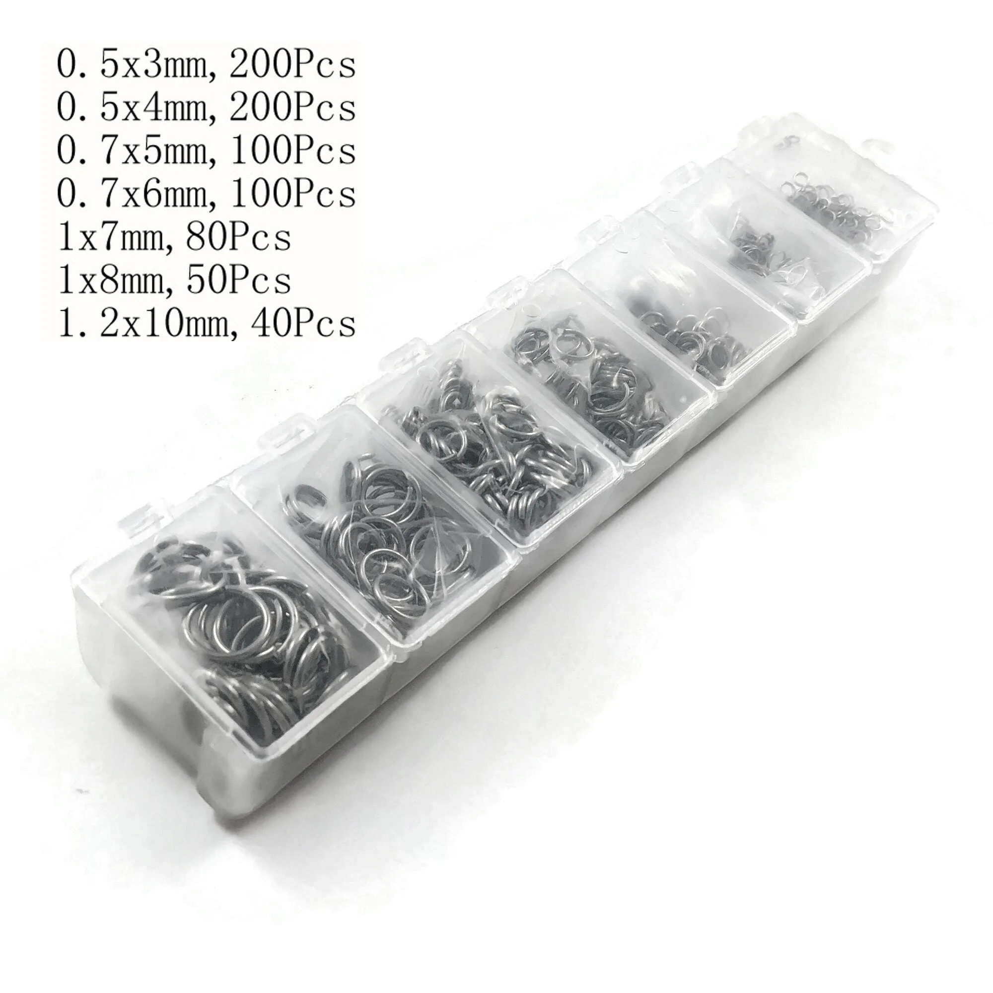 770pcs Stainless steel jump rings starter kit, assorted sizes