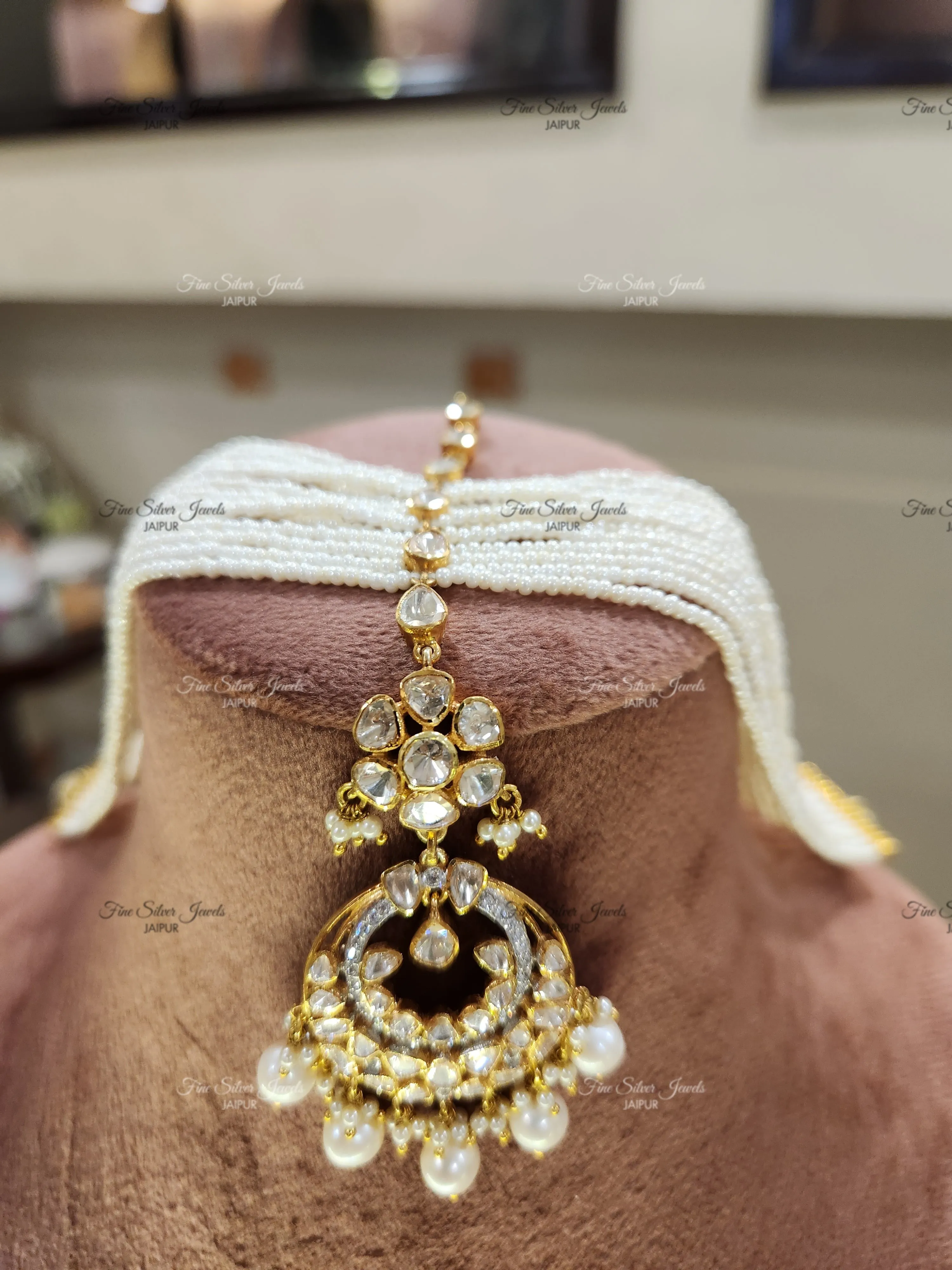 925 Silver Pearl Mathapati