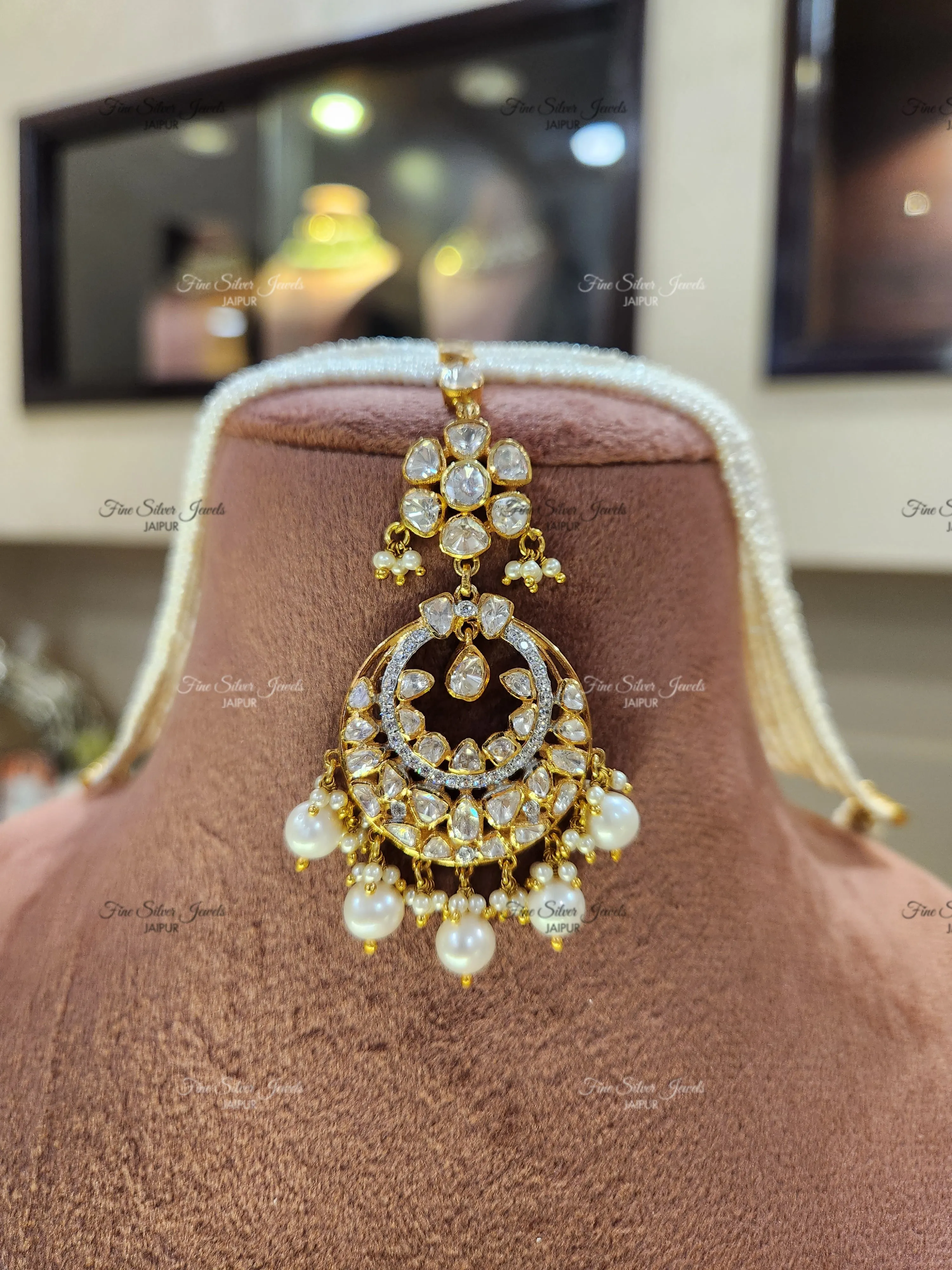 925 Silver Pearl Mathapati