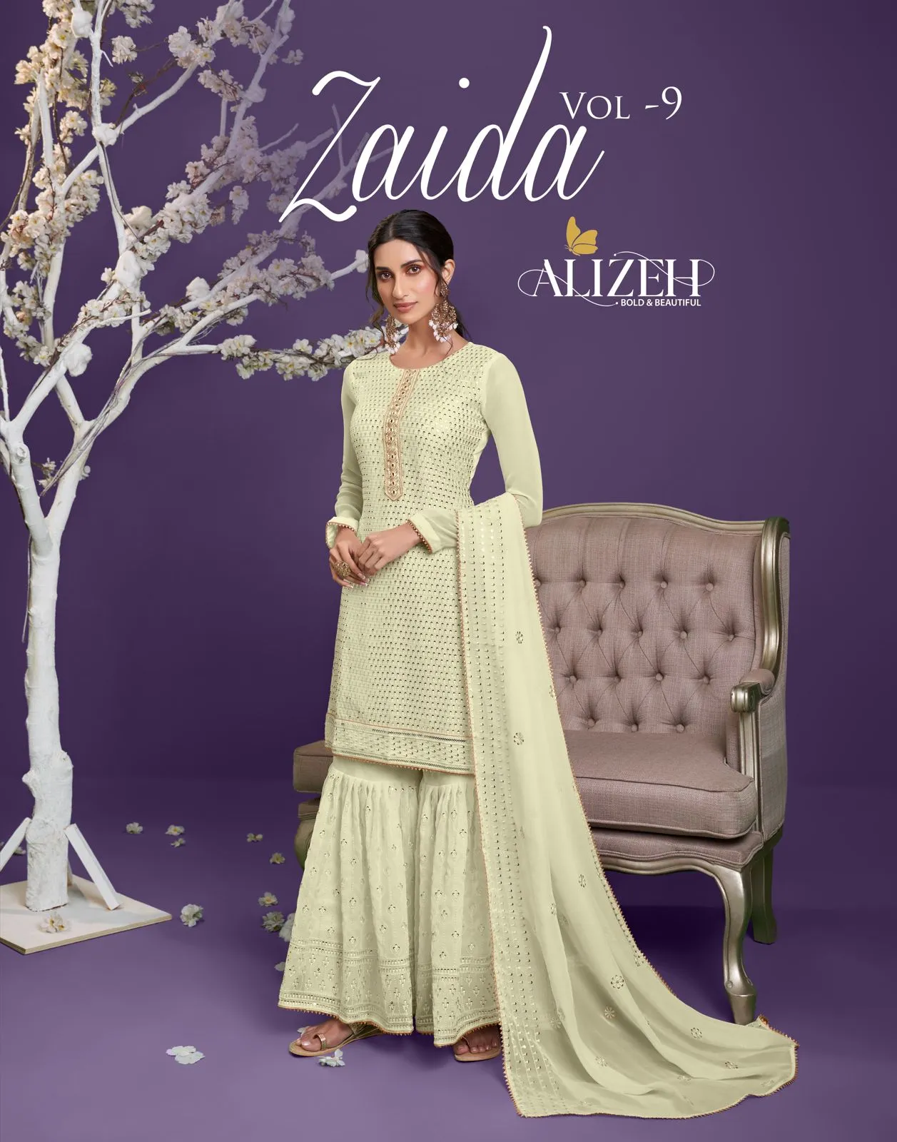 ALIZEH ZAIDA VOL-9 PREMIUM SHARARA COLLECTION