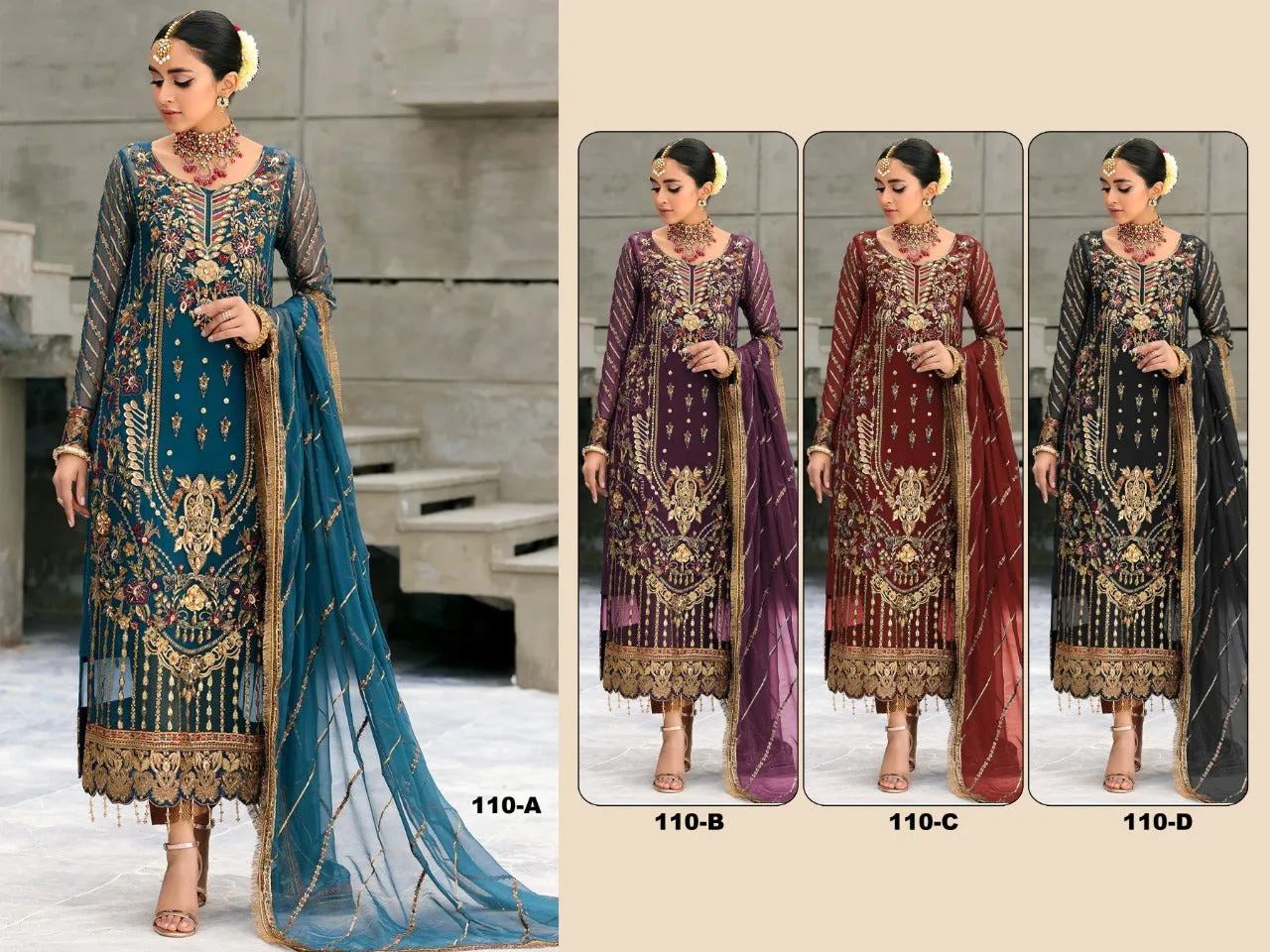 Alkaram 110 Georgette Suite