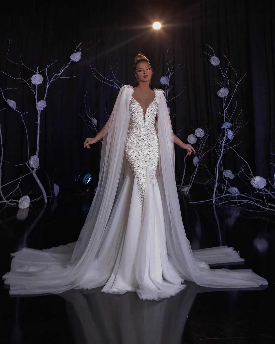 Batool Luxury White Wedding Dress