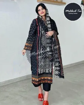 Beautiful Designer Mehboob Tex 1183 A Sahnaz Self Pakistani Suits