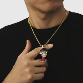 Bored Ape NFT Pendant with white teeth