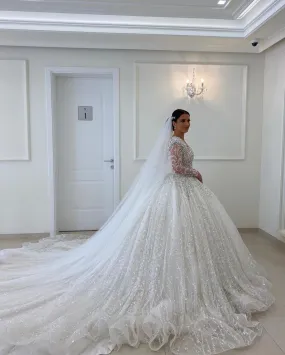 Carol Luxury White Wedding Dress