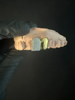 Custom VVS Grillz 2 Caps ice/gld
