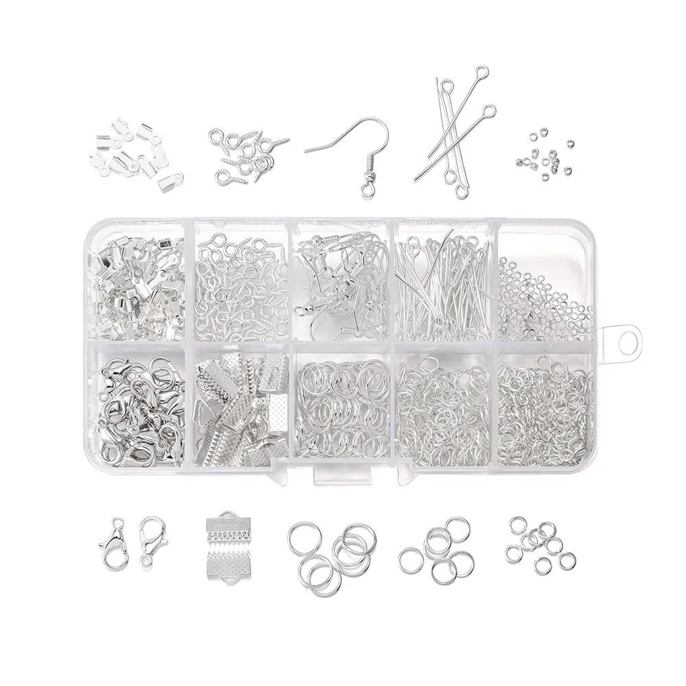 Jewelry making starter kit, 710pcs, Hypoallergenic nickel free findings