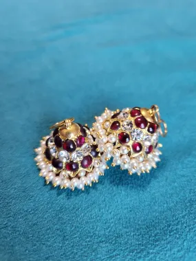 Jhumka/Jimmikki Temple Jewelry | 3 Row | Original Temple Jewelry