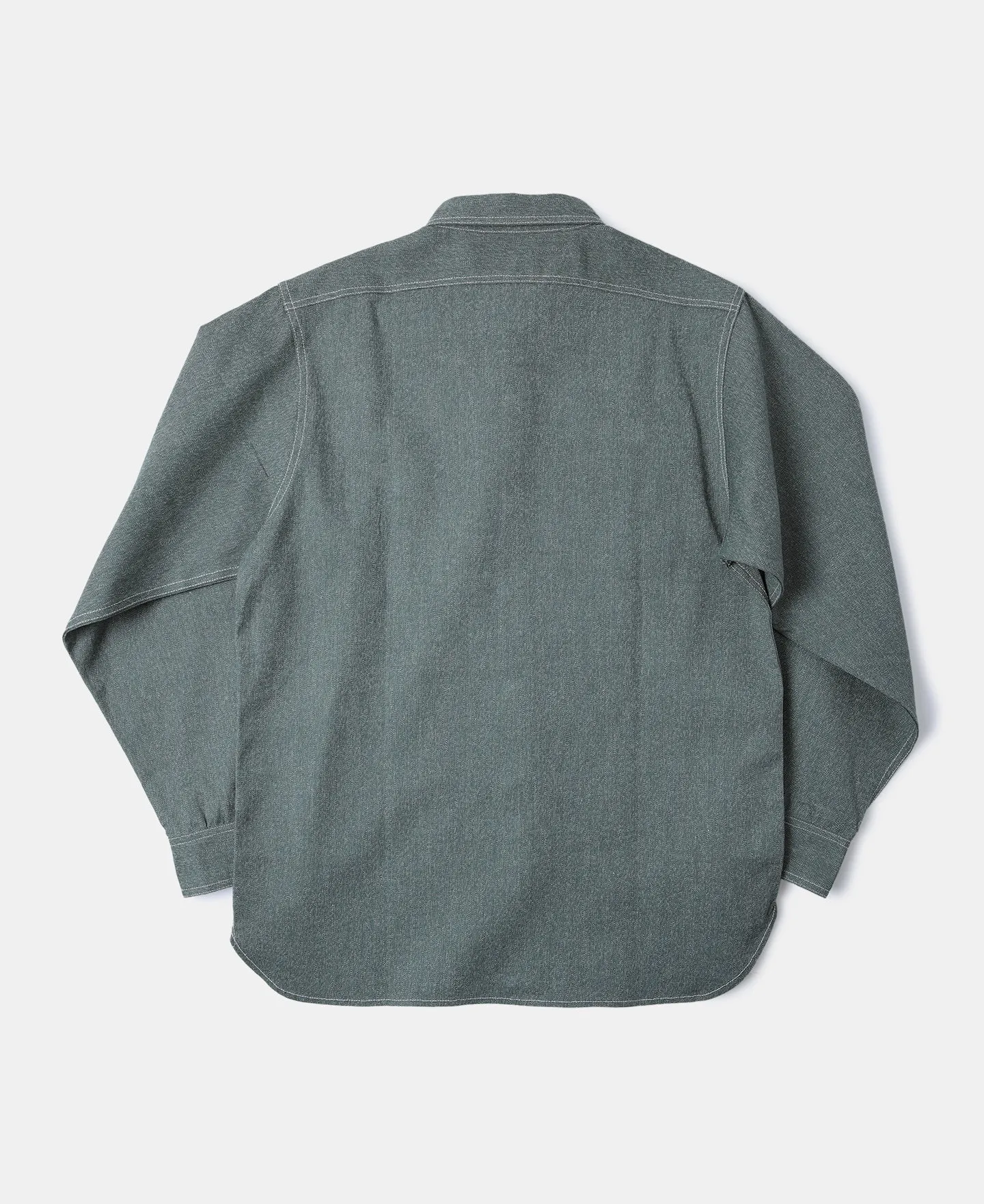 Lot 208 1930s Point Collar Work Shirt - Sage