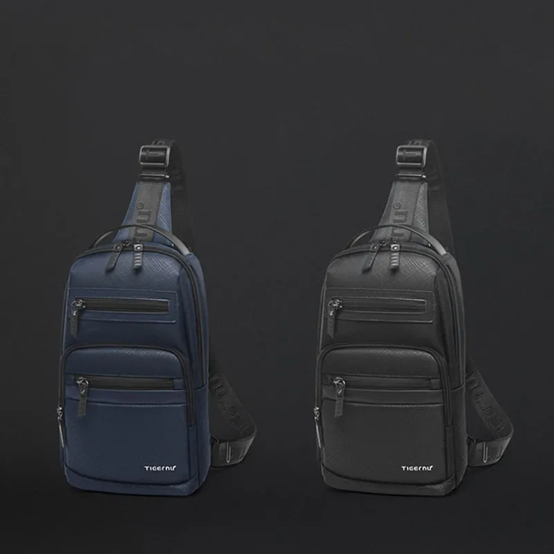 Multi-Pocket Large Capacity Waterproof Durable Zipper Sling Bag