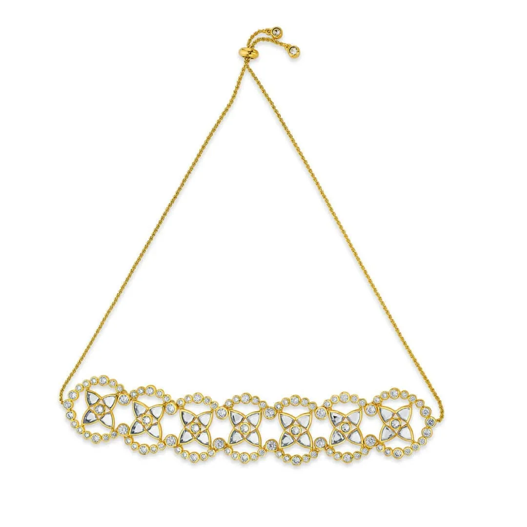 Nazm Elegant Mirror & CZ Choker