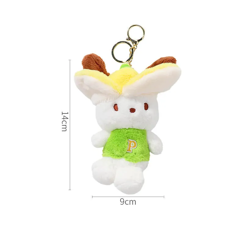 Pochacoo With Banana Design Plushie Keychain