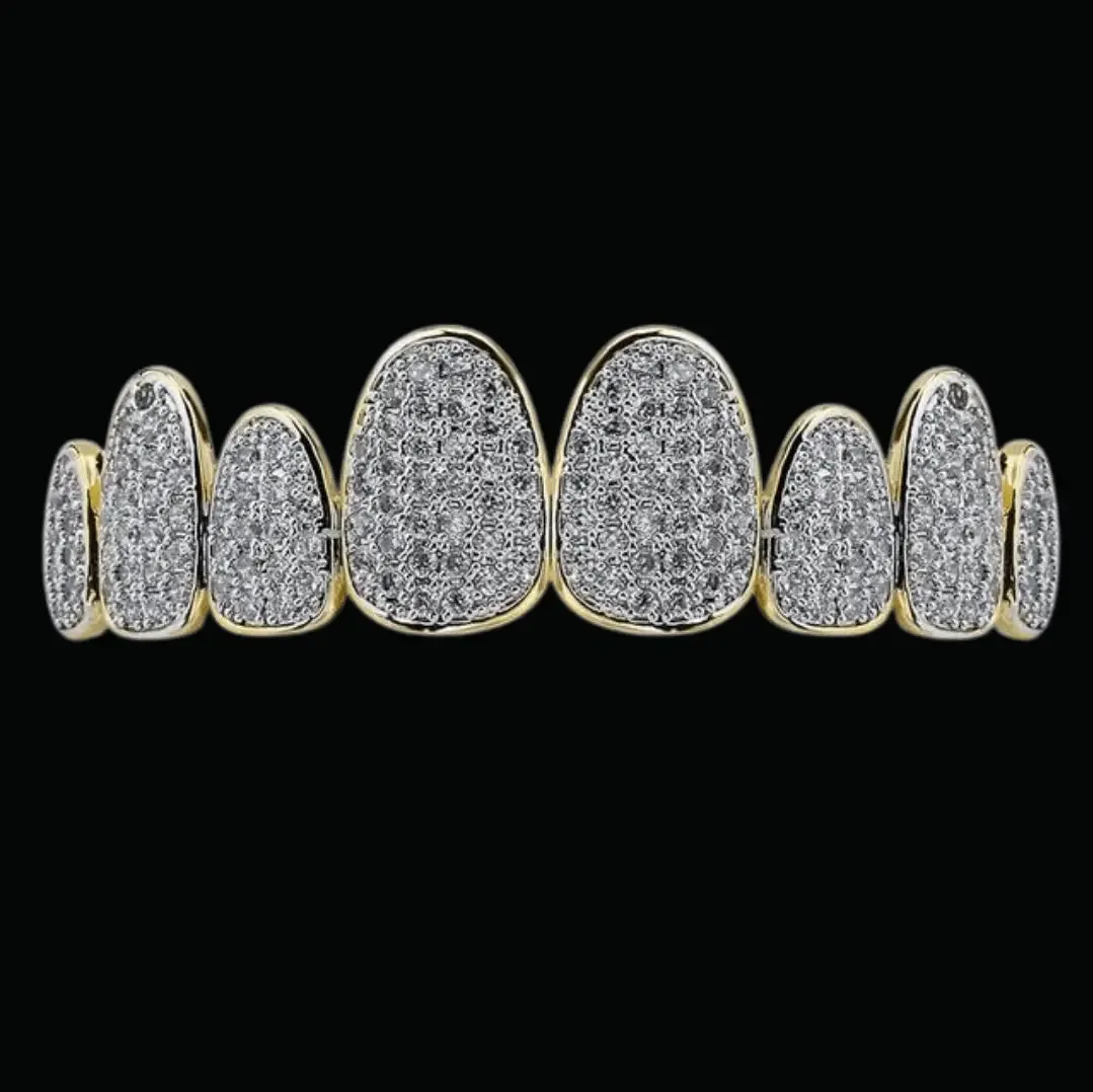 Punk Teeth Caps Iced Out Grillz